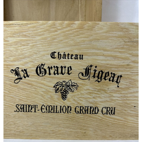 Chateau La Grave Figeac Wine Box Saint-Emilion Grand‎ Cru Wooden Storage - Picture 2 of 15